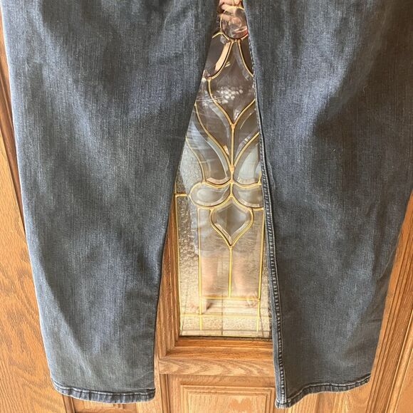 Levi's 514 Straight Blue Jeans Men's Size 33x30 Dark Wash Denim Black Label EUC - Picture 12 of 16